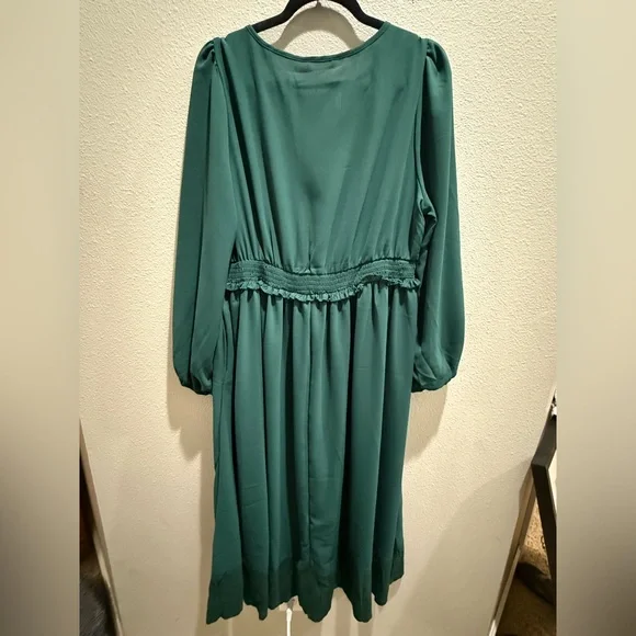 BloomChic Green Long Sleeve Dress - Picture 2 of 6